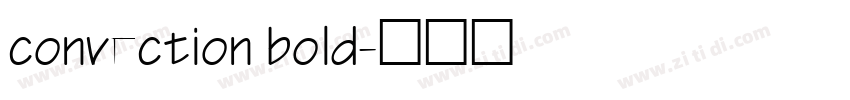 convection bold字体转换